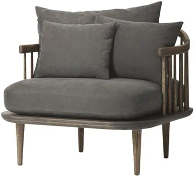 &Tradition Fly SC1 Armchair Hot Madison 093/Smoked Oak