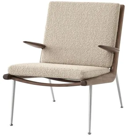 &Tradition Boomerang HM2 Armchair Walnut/Karakorum 003/Steel