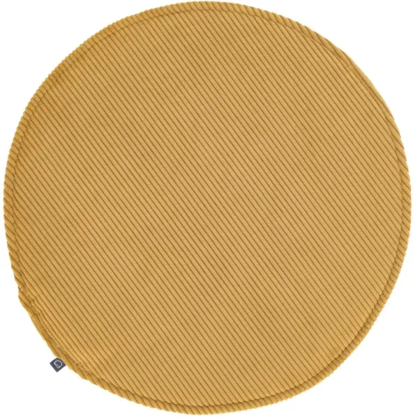 Sora, Dining chair seat cushion, mustard, H2.5x35x35 cm