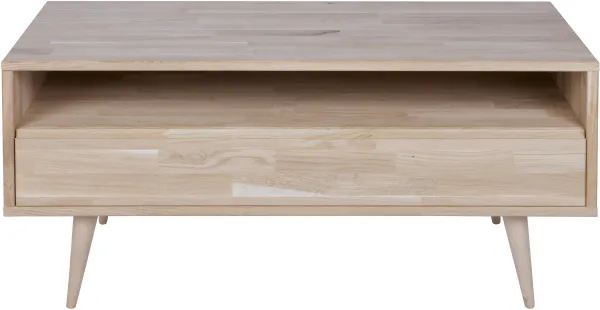 WOOOD Tygo TV unit, with 1 compartment and 1 drawer - natural oak (100x44)