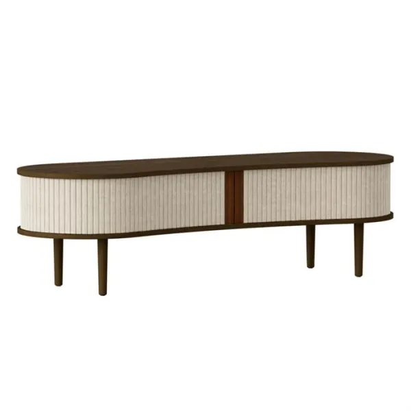 Umage Audacious TV bench - Dark oak - White sands